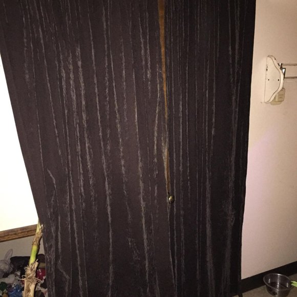 Other - Crushed Brown Velvet Curtain  2 53X83